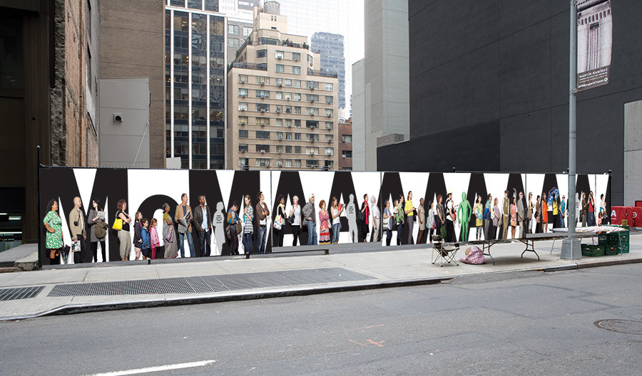 MoMA Fence Banner - Brigitta Bungard